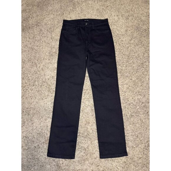 NWT FAVORITE DAUGHTER The Vivi Jeans Black High Waist Long Straight Basic 31x32 - Picture 1 of 10